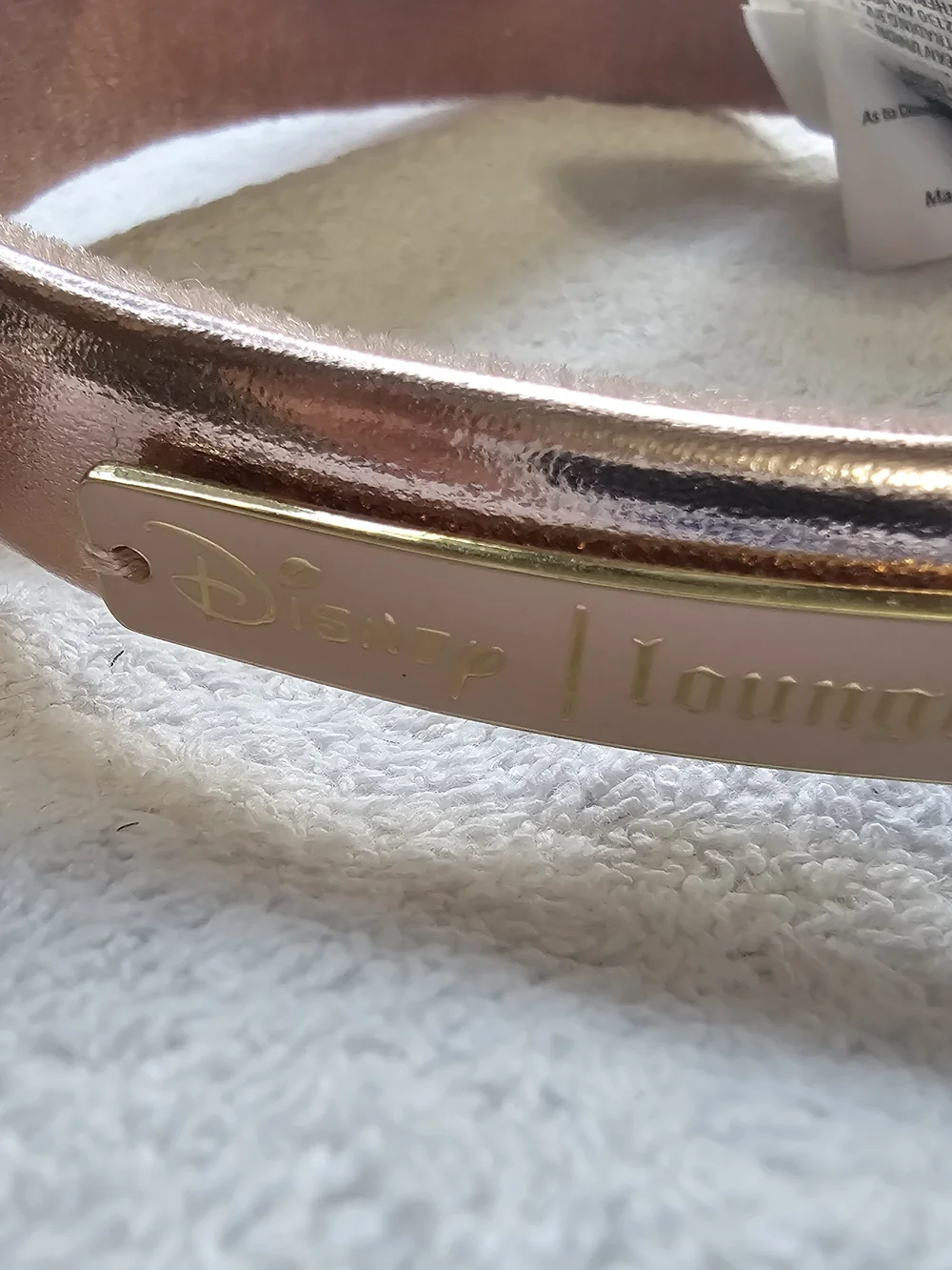 Metallic Rose Gold Minnie Balloon Mouse Ear Headband - One Size
